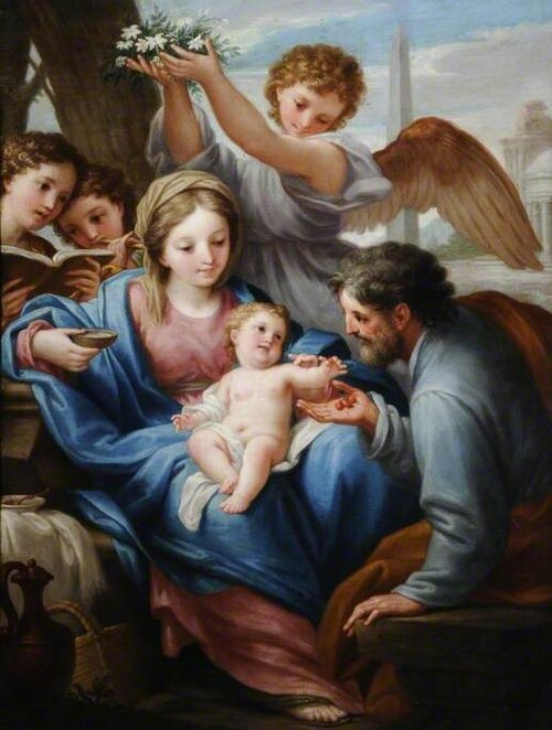 Virgin and Child with St Joseph, , Francesco Mancini