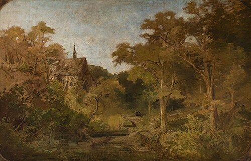 Chapel in the Woods, 1859, Adolf Kosárek