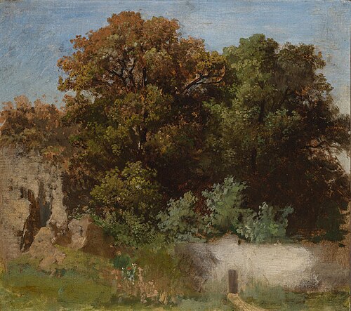 Summer Country With a Chapel, Study, 1859, Adolf Kosárek