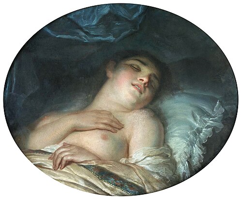 Śpiąca dziewczyna, 1788, Anna Rajecka