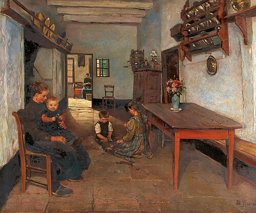 In The Parlour, 1896, Adolf Lins