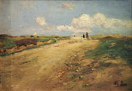 Country Road in the Schwalm, 1900, Adolf Lins