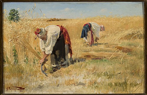 La Récolte., 1896, Alexandre Makovski