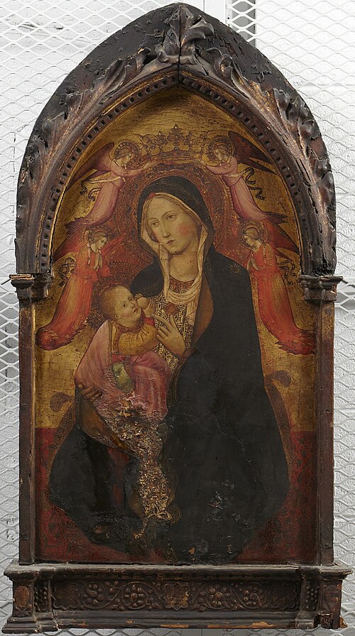 Madonna and Child, Four Angels, , Agnolo Gaddi
