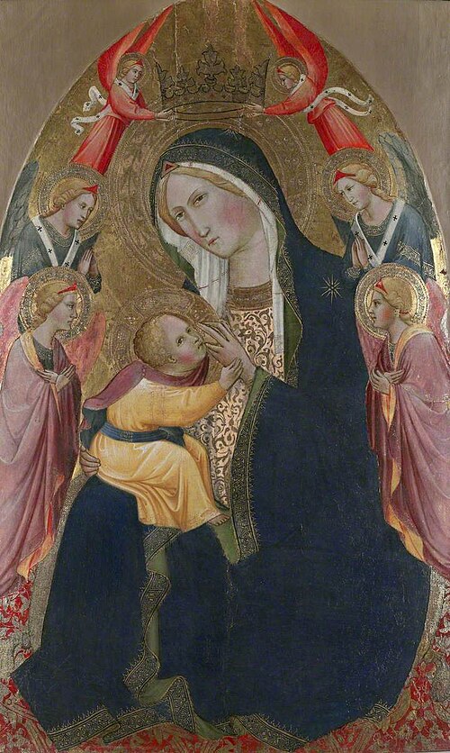 Madonna of Humility with Adoring Angels, 1390, Agnolo Gaddi