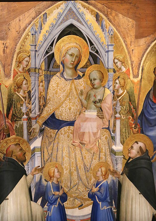 Thronende Madonna mit Heiligen, 1375, Agnolo Gaddi