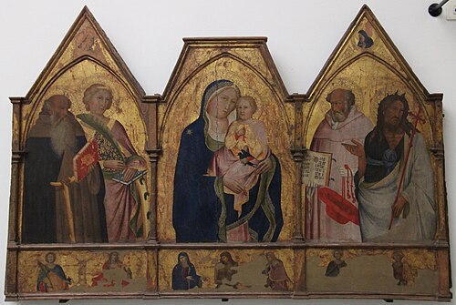 Madonna and Child with Saints, 1390, Agnolo Gaddi