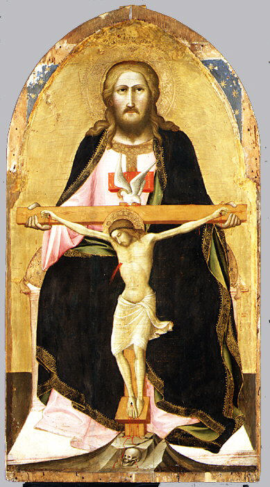 The Trinity, 1390, Agnolo Gaddi