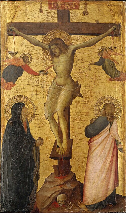The Crucifixion with the Virgin and Saint John, , Agnolo Gaddi