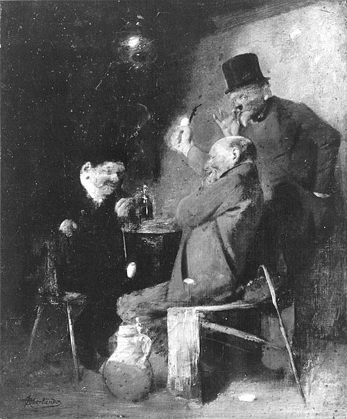 Wirtshausszene, , Adolf Oberländer