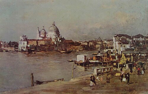 The 'Basilica of Saint Mary of Health' in Venice, Italy, 1870, Bartolomeo Bezzi