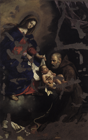 Madonna col Bambino e San Felice da Cantalice, 1640, Bartolomeo Gennari