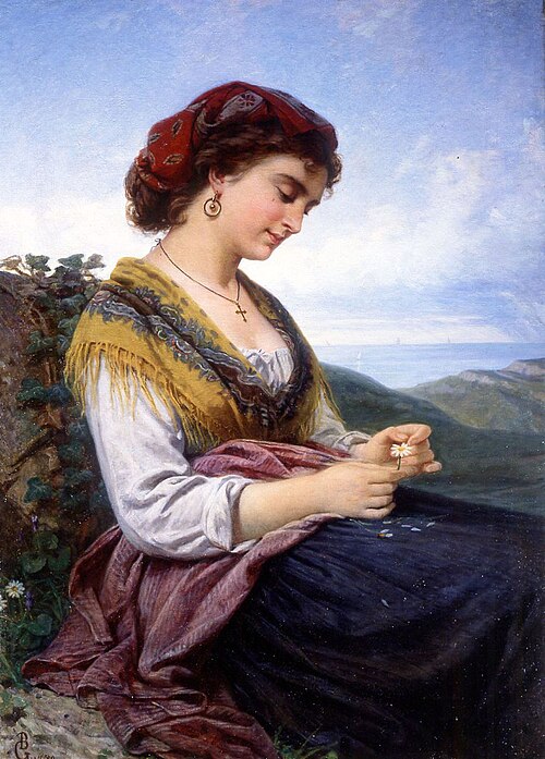He loves, he loves me not, 1909, Bartolommeo Giuliano