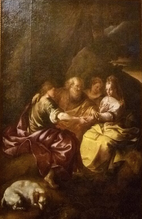 Engagement of Jacob and Rachel, , Bartolomeo Guidobono