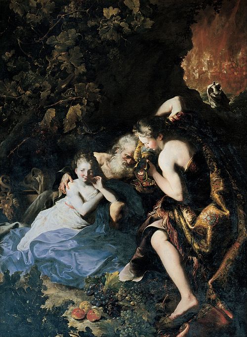Lot Inebriated by his Daughters, 1695, Bartolomeo Guidobono