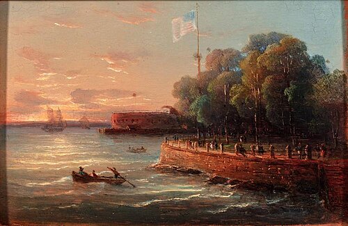 Castle Garden and Battery, 1841, Régis François Gignoux