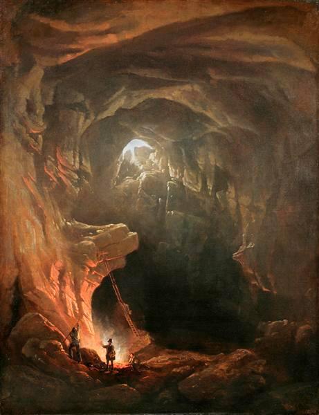 Mammoth Cave, Kentucky, 1843, Régis François Gignoux
