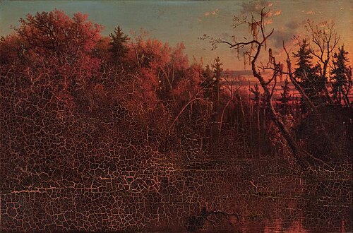 Dismal Swamp, Sunset, 1857, Régis François Gignoux