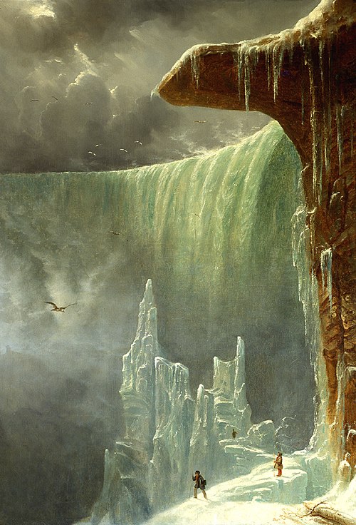 Niagara: the Table Rock in Winter, 1847, Régis François Gignoux