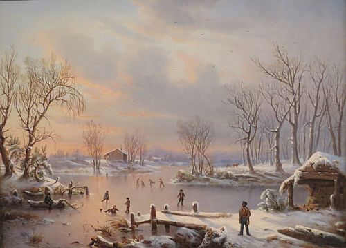 View near Elizabethtown, New Jersey, 1847, Régis François Gignoux