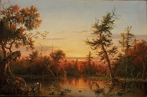 View, Dismal Swamp, North Carolina, 1850, Régis François Gignoux