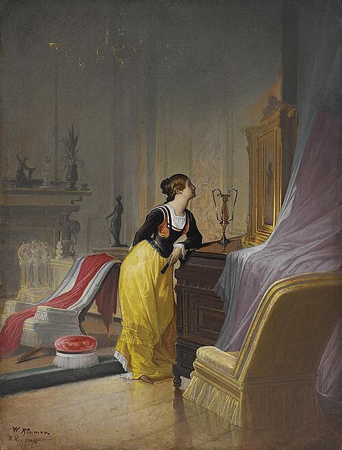 Interior/Before the Picture, 1872, William Rimmer