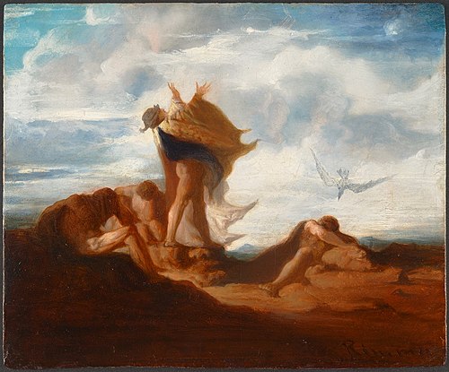 Job and His Comforters, 1865, William Rimmer
