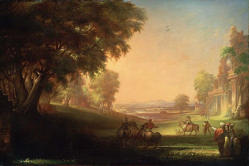English Hunting Scene, 1871, William Rimmer