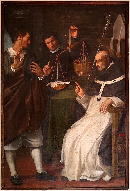 sant'antonino e il miracolo della bilancia, 1605, Benedetto Veli