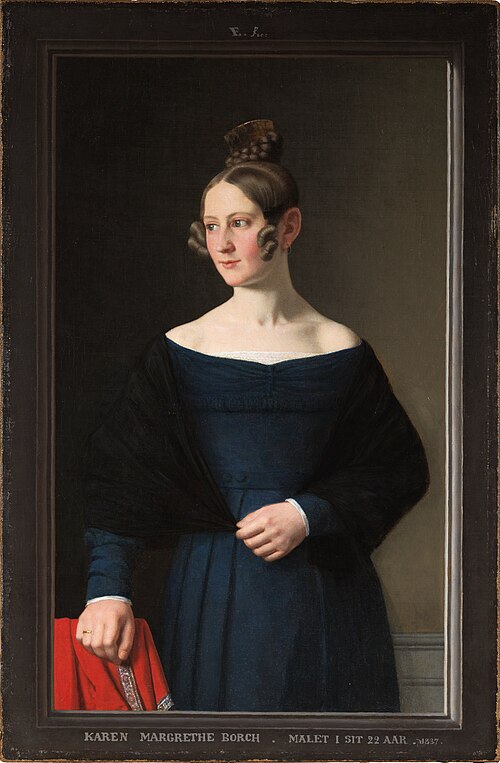 Karen Margrethe Borch, 1837, Christoffer Wilhelm Eckersberg