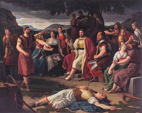 The Death of Balder, 1817, Christoffer Wilhelm Eckersberg