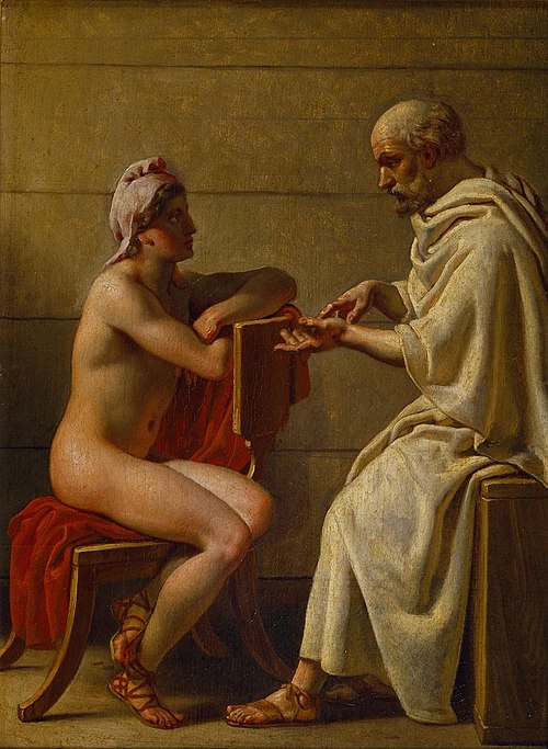 Socrates and Alcibiades, 1814, Christoffer Wilhelm Eckersberg