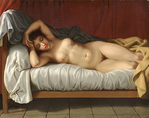 Reclining Nude, 1810, Christoffer Wilhelm Eckersberg