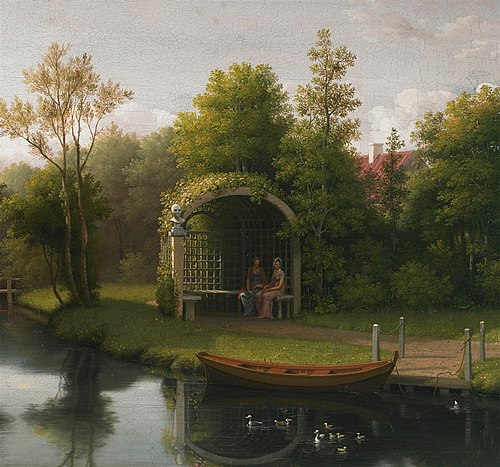 Foliage cabin with honeysuckle ?, 1806, Christoffer Wilhelm Eckersberg