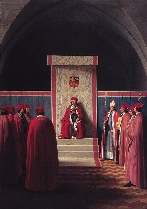 Christian I inaugurates the Order of the Elephant, 1841, Christoffer Wilhelm Eckersberg