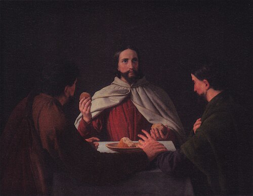 Jesus in Emmaus., 1833, Christoffer Wilhelm Eckersberg