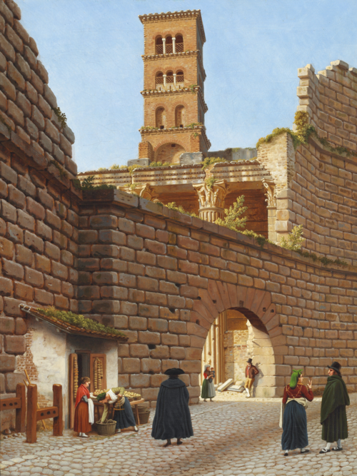 Forum of Nerva, Rome., 1814, Christoffer Wilhelm Eckersberg
