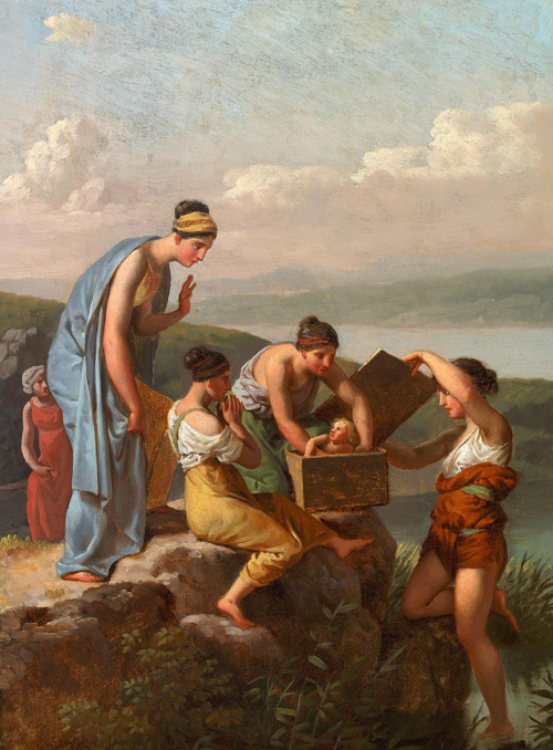 Moses found by Pharaoh's daughter., 1813, Christoffer Wilhelm Eckersberg