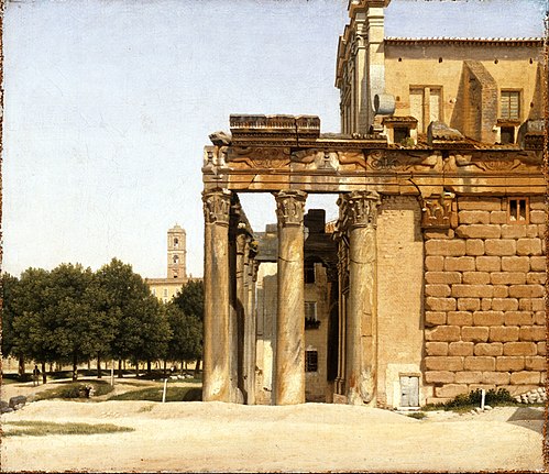 Vue de la Voie sacrée, Rome, 1814, Christoffer Wilhelm Eckersberg