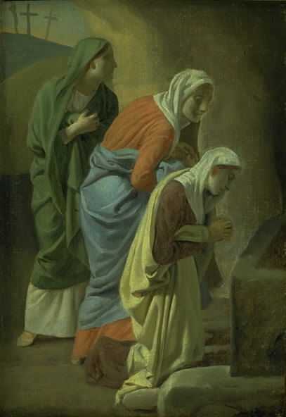 The Three Maries at the Tomb of Christ. Study, 1814, Christoffer Wilhelm Eckersberg