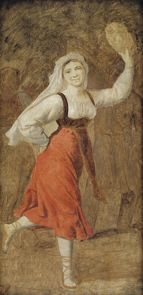 A dancing Italian girl, 1816, Christoffer Wilhelm Eckersberg