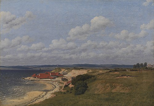 Renbjærg Tileworks by Flensburg Fiord, 1830, Christoffer Wilhelm Eckersberg