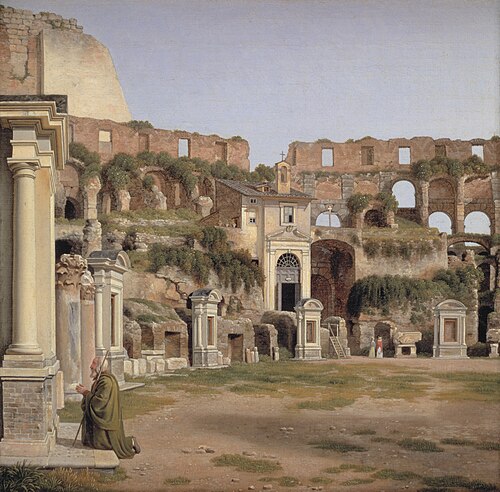 View of the Interior of the Colosseum, 1816, Christoffer Wilhelm Eckersberg