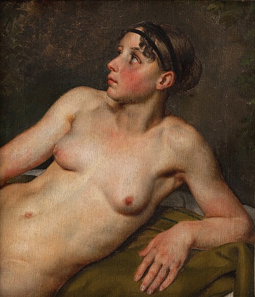 Reclining Female Nude, 1811, Christoffer Wilhelm Eckersberg