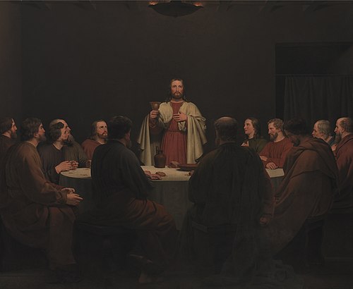 The Last Supper. Altarpiece, 1829, Christoffer Wilhelm Eckersberg