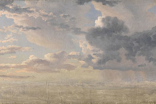 Study of Clouds over the Sound, 1826, Christoffer Wilhelm Eckersberg