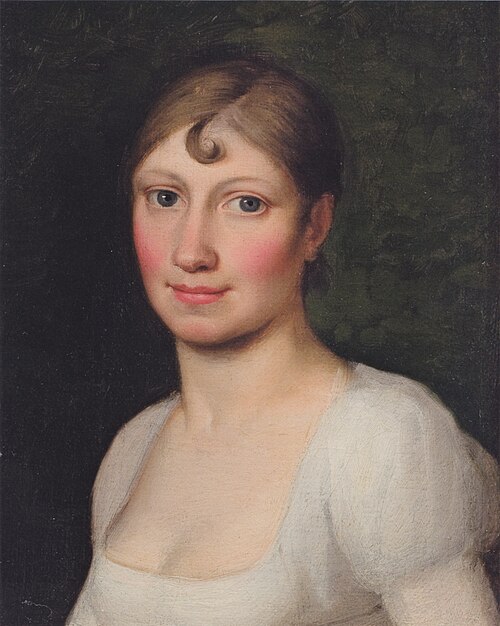 Christine Rebekka Eckersberg, f. Hyssing, kunstnerens første hustru, 1809, Christoffer Wilhelm Eckersberg