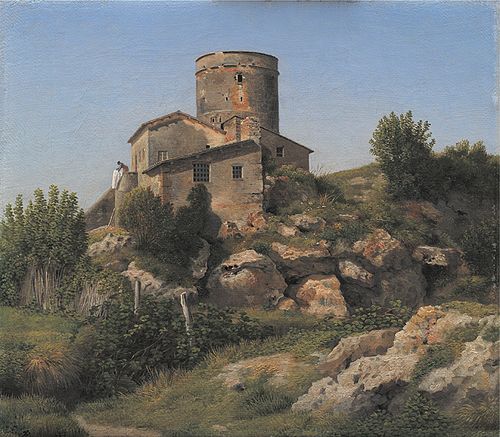 A Building near Tor di Quinto outside Rome, 1815, Christoffer Wilhelm Eckersberg