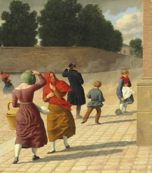 A Storm, 1845, Christoffer Wilhelm Eckersberg