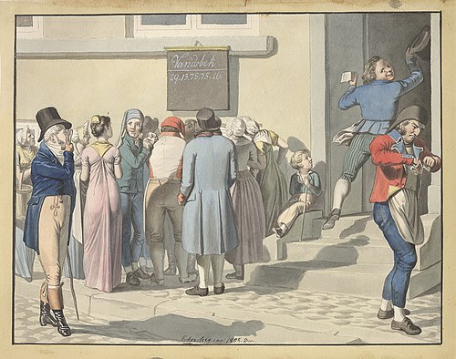 Udenfor Tallotteri-Kollektionen, 1808, Christoffer Wilhelm Eckersberg